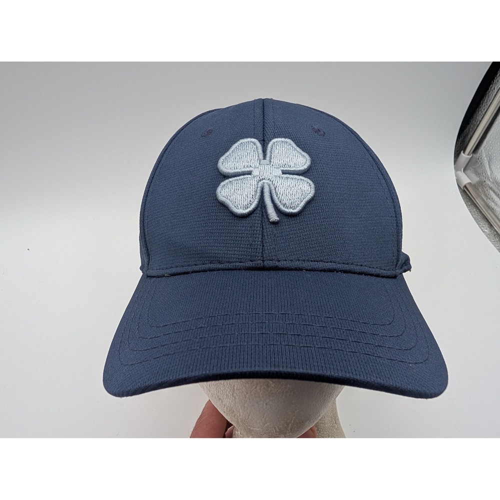 Black Clover Live Lucky Navy Blue Fitted Hat Cardinal Creek GC Scott AFB S/M